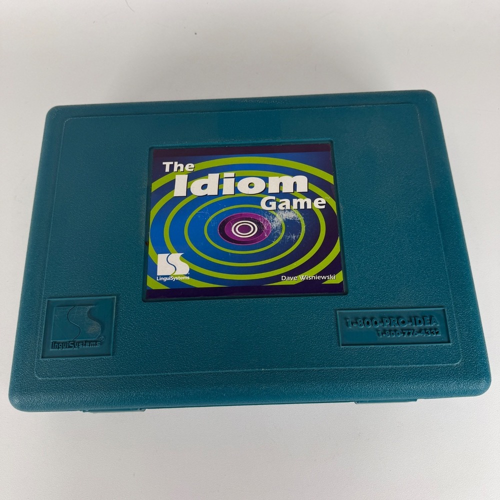 RARE VINTAGE LinguiSystems "The Idiom Game"‎ Complete! Dave Wisniewski